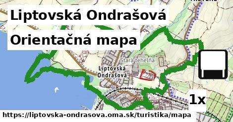 orientačná mapa v Liptovská Ondrašová