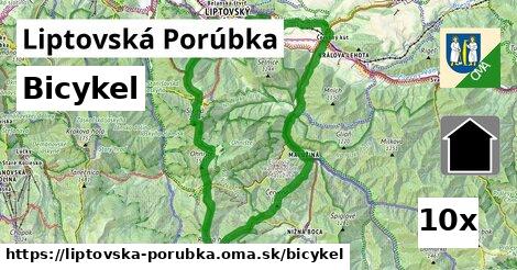 bicykel v Liptovská Porúbka