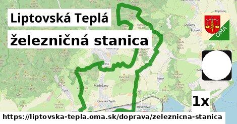 železničná stanica, Liptovská Teplá