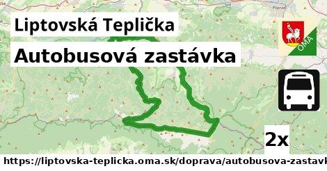 Autobusová zastávka, Liptovská Teplička