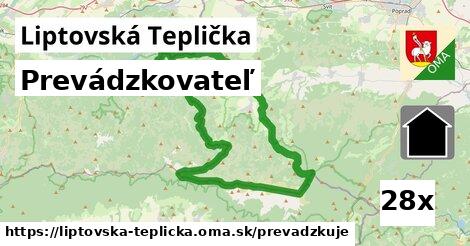 prevádzkovateľ v Liptovská Teplička