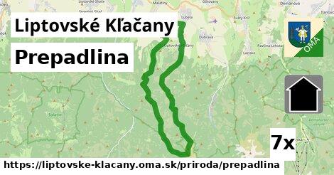 Prepadlina, Liptovské Kľačany