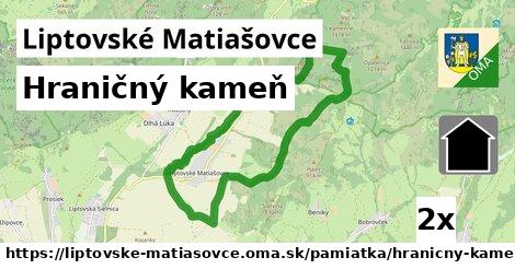 Hraničný kameň, Liptovské Matiašovce