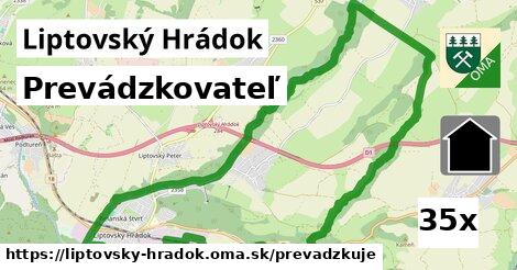 prevádzkovateľ v Liptovský Hrádok