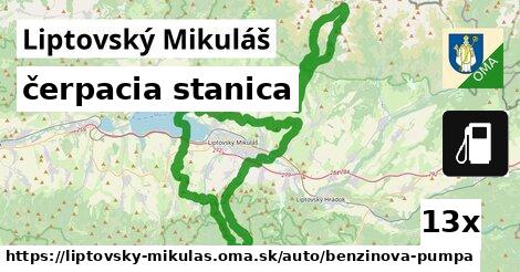 čerpacia stanica v Liptovský Mikuláš