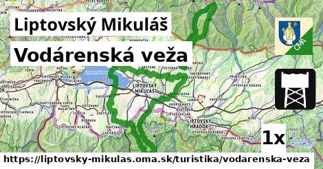 vodárenská veža v Liptovský Mikuláš