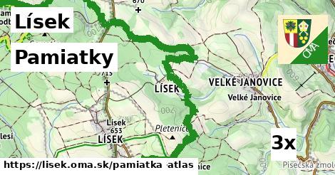 pamiatky v Lísek