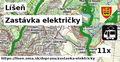 Zastávka električky, Líšeň