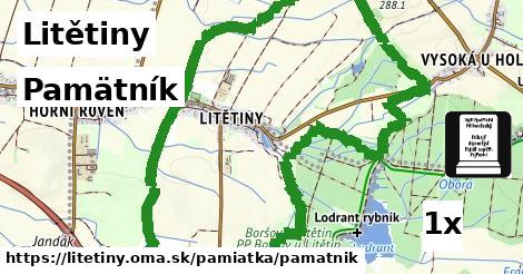 Pamätník, Litětiny