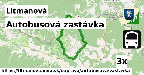 Autobusová zastávka, Litmanová