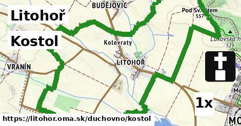 Kostol, Litohoř