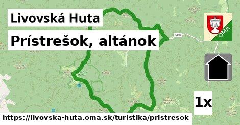 Prístrešok, altánok, Livovská Huta