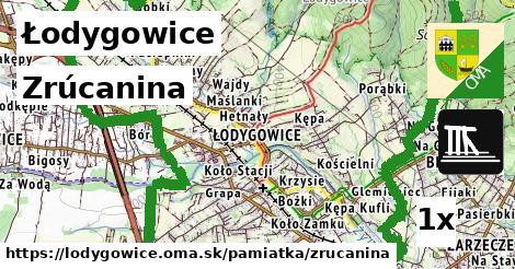 zrúcanina v Łodygowice