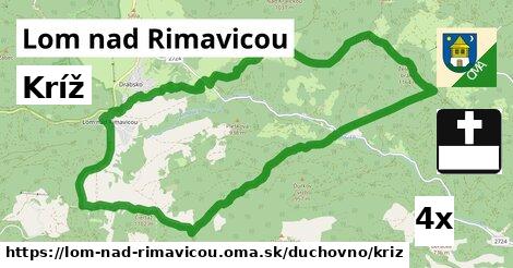 Kríž, Lom nad Rimavicou