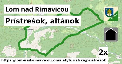 Prístrešok, altánok, Lom nad Rimavicou