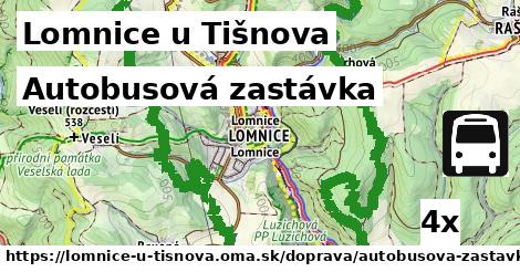 Autobusová zastávka, Lomnice u Tišnova