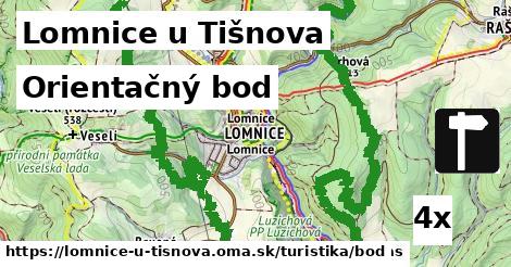 orientačný bod v Lomnice u Tišnova