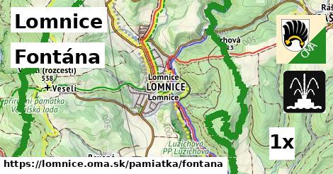 Fontána, Lomnice