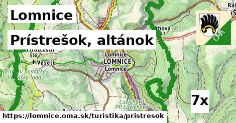 Prístrešok, altánok, Lomnice