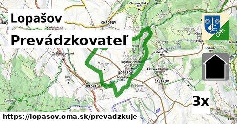 prevádzkovateľ v Lopašov, okres SI