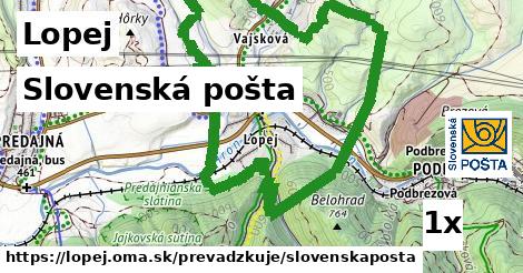 Slovenská pošta, Lopej