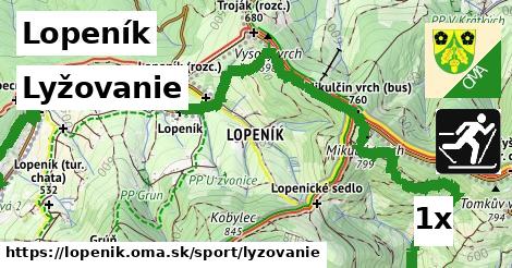 lyžovanie v Lopeník