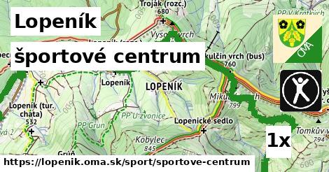 športové centrum, Lopeník