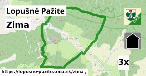 zima v Lopušné Pažite