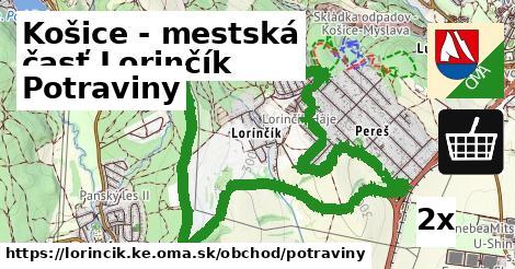 Potraviny, Košice - mestská časť Lorinčík