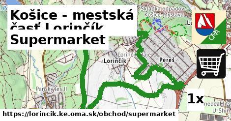 Supermarket, Košice - mestská časť Lorinčík