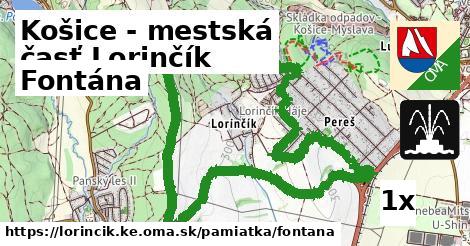 Fontána, Košice - mestská časť Lorinčík