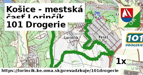 101 Drogerie v Košice - mestská časť Lorinčík