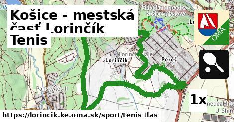 Tenis, Košice - mestská časť Lorinčík