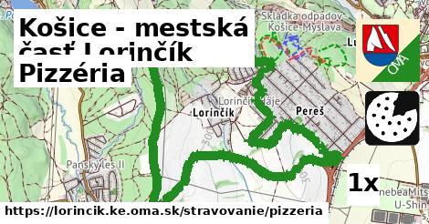 Pizzéria, Košice - mestská časť Lorinčík