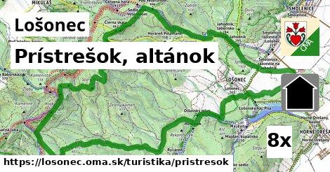 Prístrešok, altánok, Lošonec