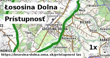 prístupnosť v Łososina Dolna