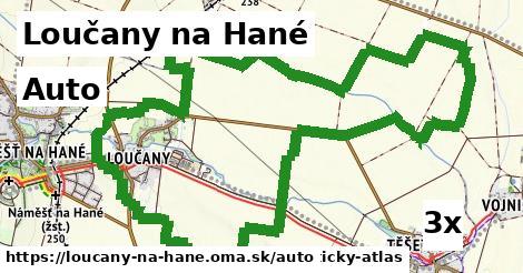 auto v Loučany na Hané