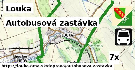 Autobusová zastávka, Louka