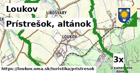 Prístrešok, altánok, Loukov