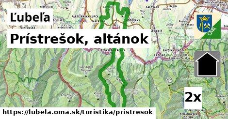 Prístrešok, altánok, Ľubeľa