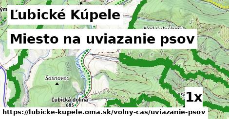 Miesto na uviazanie psov, Ľubické Kúpele