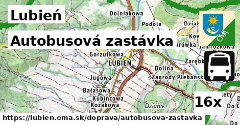 autobusová zastávka v Lubień