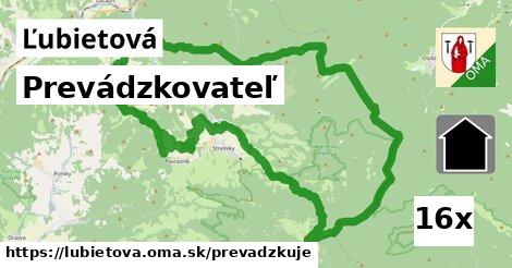 prevádzkovateľ v Ľubietová