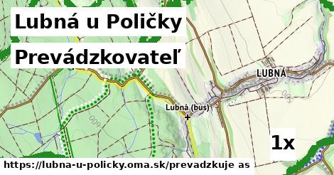 prevádzkovateľ v Lubná u Poličky