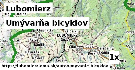 umývarňa bicyklov v Lubomierz