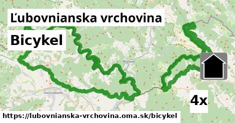 bicykel v Ľubovnianska vrchovina