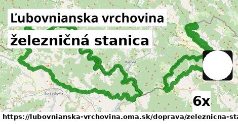 železničná stanica, Ľubovnianska vrchovina