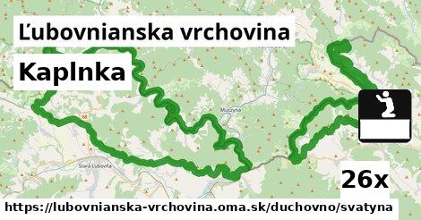 Kaplnka, Ľubovnianska vrchovina