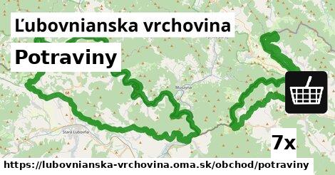 Potraviny, Ľubovnianska vrchovina