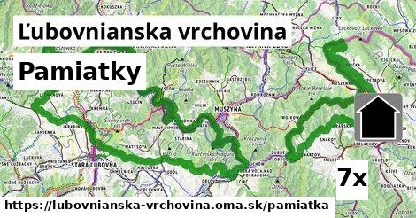 pamiatky v Ľubovnianska vrchovina